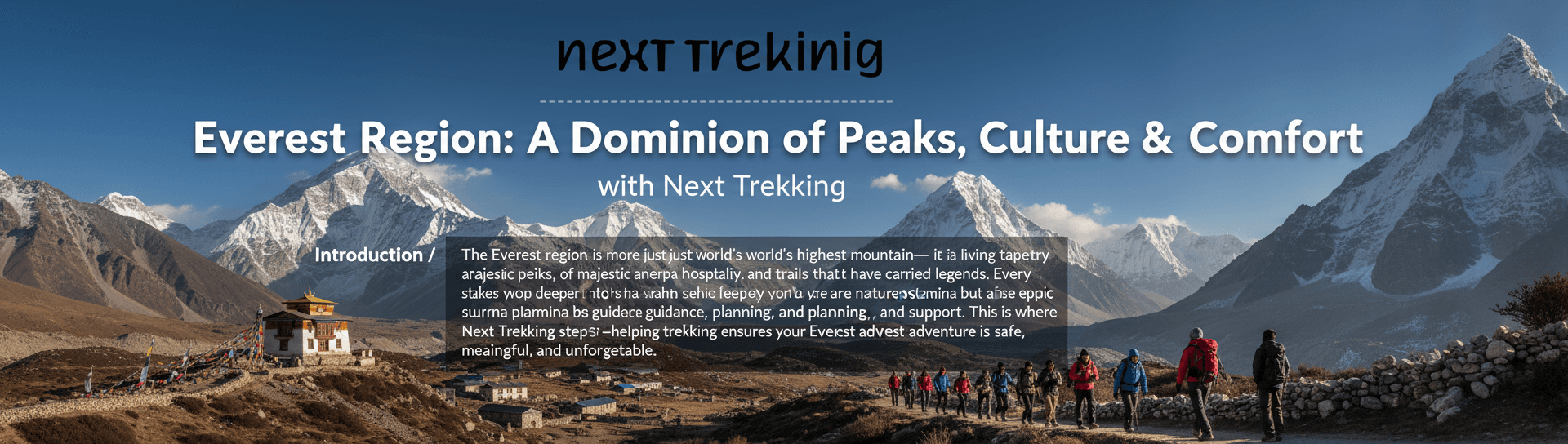 Everest Region: A Dominion of Peaks, Culture & Comfort with Next Trekking